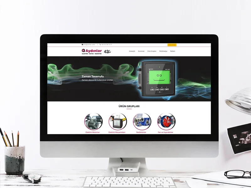 Aydınlar Elektrik Kurumsal Web Sitesi