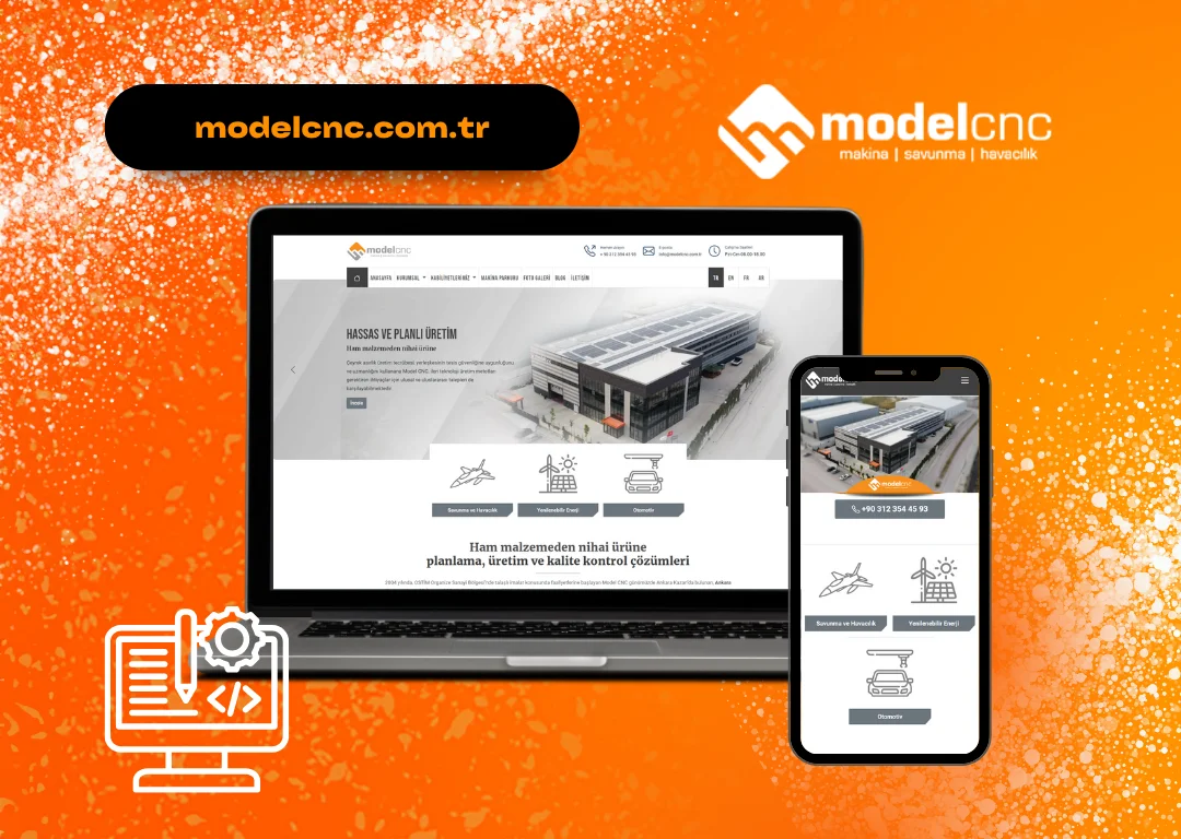 Model CNC Kurumsal Web Sitesi