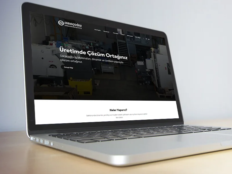 Saraçoğlu İş Makinaları Kurumsal Web Sitesi